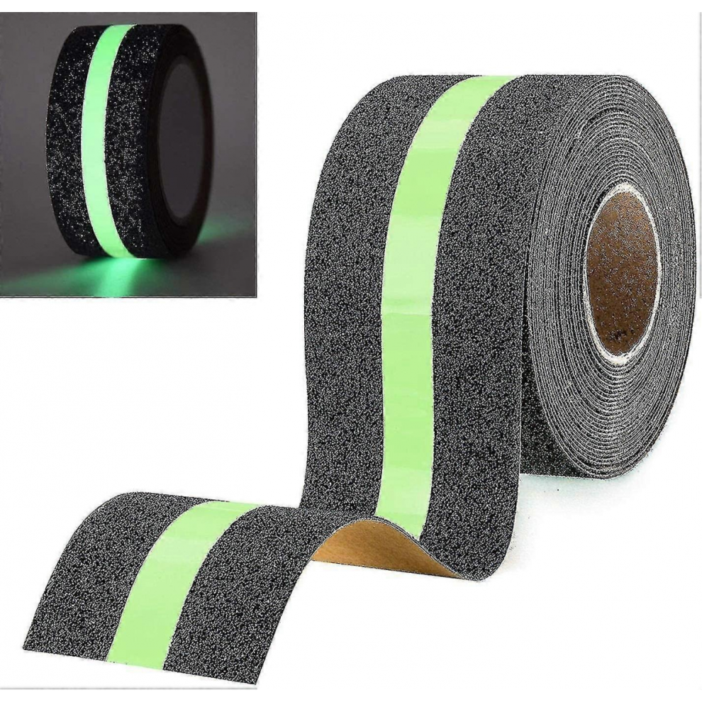 Anti Slip Grip Tape Glowing In Dark, Non Slip Adhesive Stair Treads, High Traction Safety Tape For Stairs Steps Decking Indoor & Outdoor, 5Cm*5M(Bejoe 7632237617671