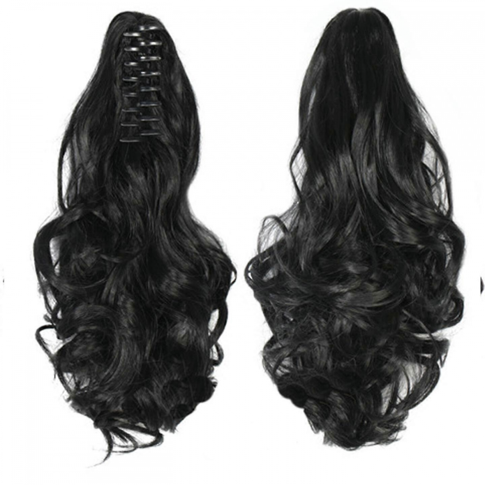 Long Ponytail Hair Extension One Piece Clip In On Ponytail Synthetic Curly Hairpieces