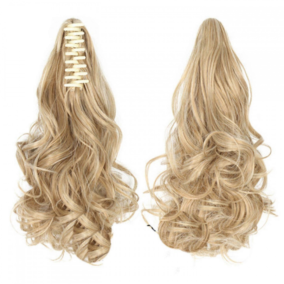 Long Ponytail Hair Extension One Piece Clip In On Ponytail Synthetic Curly Hairpieces
