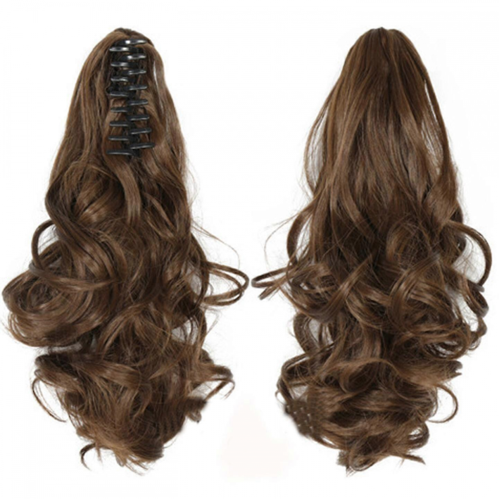 Long Ponytail Hair Extension One Piece Clip In On Ponytail Synthetic Curly Hairpieces