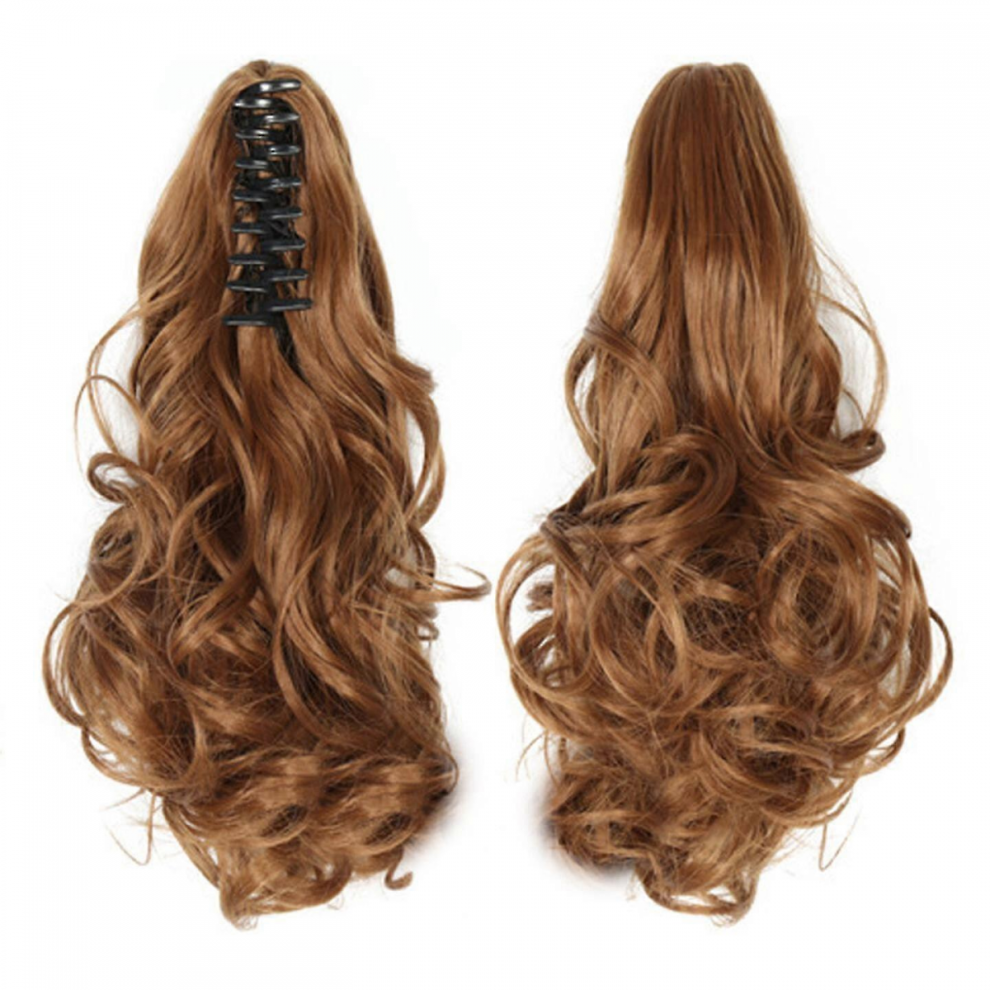 Long Ponytail Hair Extension One Piece Clip In On Ponytail Synthetic Curly Hairpieces