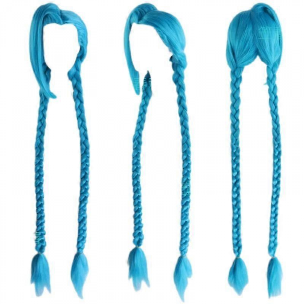 Unisex Pink Wigs Lol League Of Legends Runaway Lolita Jinx/Jinx Cos Wig