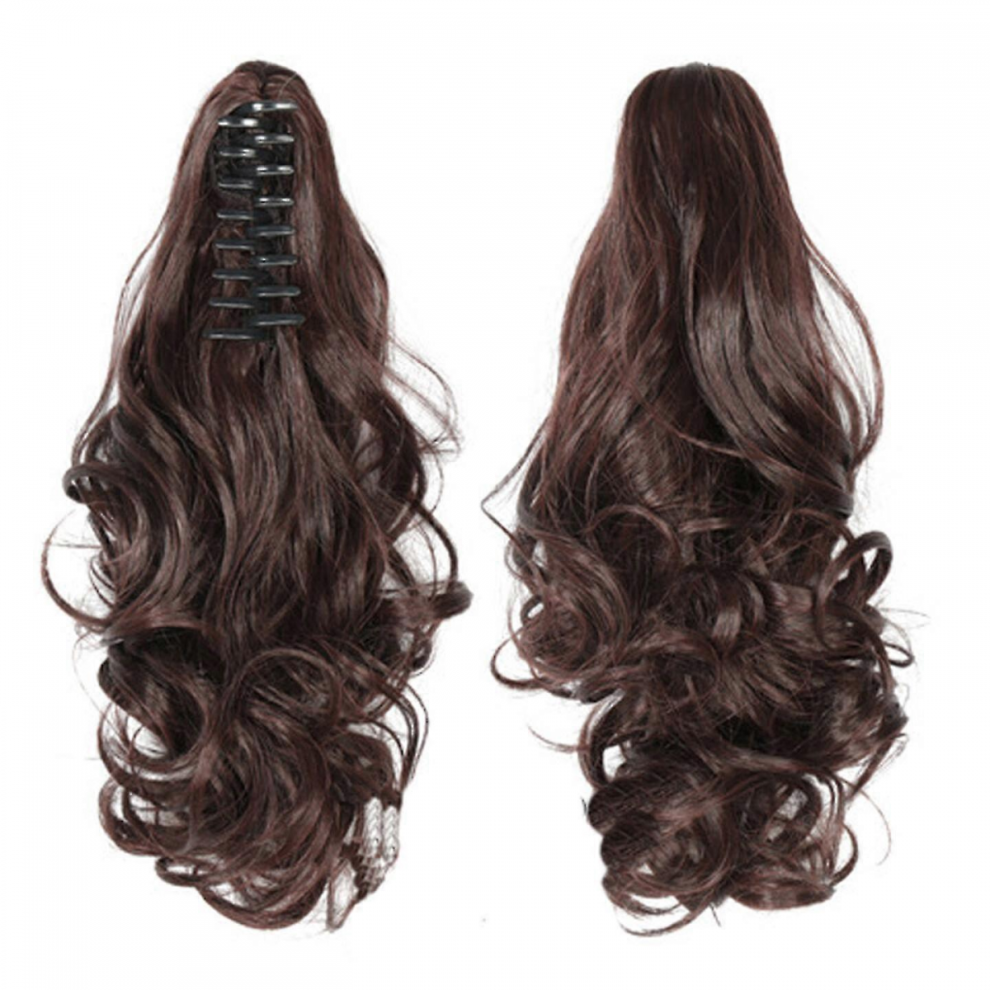 Long Ponytail Hair Extension One Piece Clip In On Ponytail Synthetic Curly Hairpieces