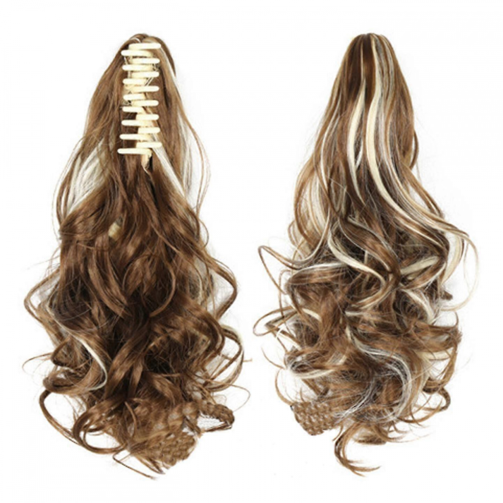 Long Ponytail Hair Extension One Piece Clip In On Ponytail Synthetic Curly Hairpieces