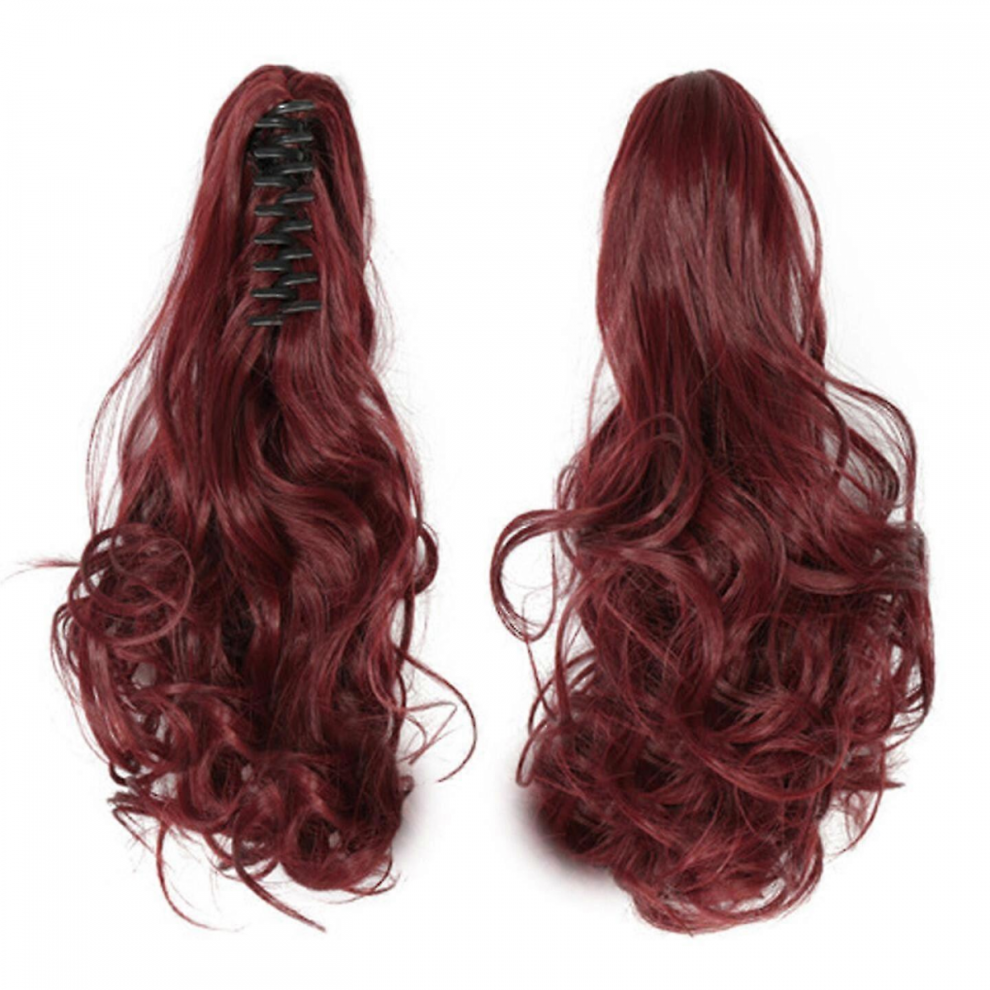 Long Ponytail Hair Extension One Piece Clip In On Ponytail Synthetic Curly Hairpieces