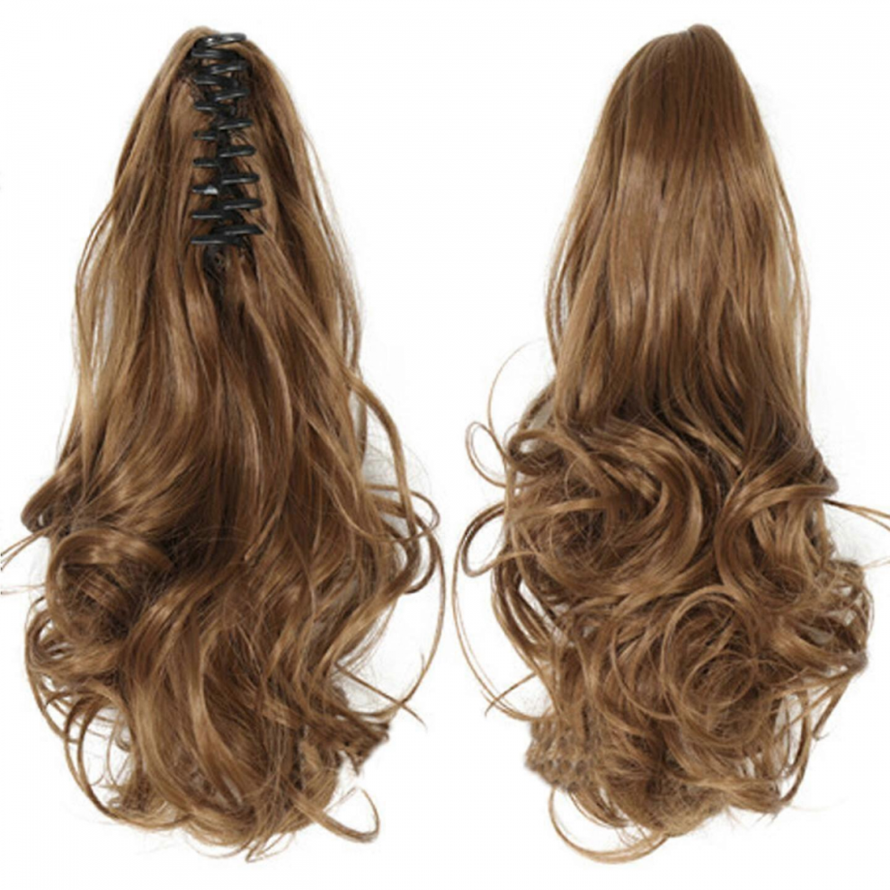Long Ponytail Hair Extension One Piece Clip In On Ponytail Synthetic Curly Hairpieces