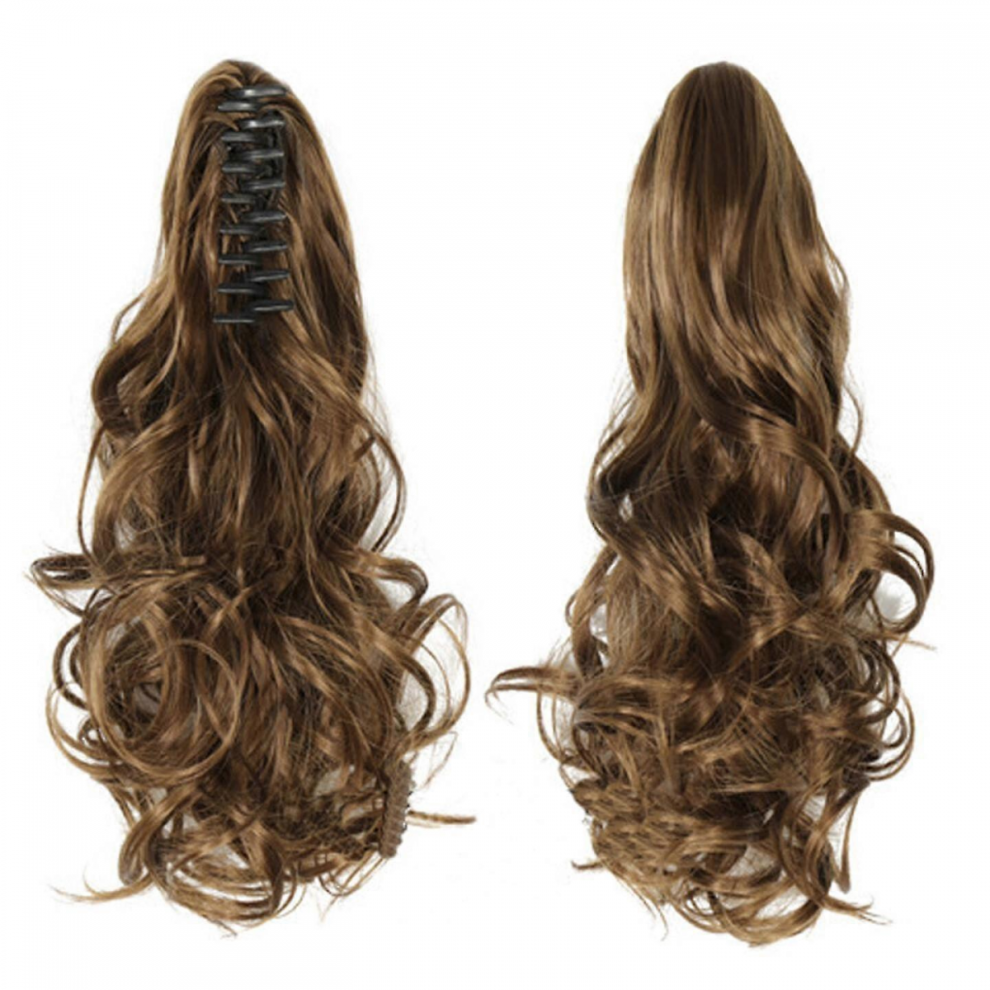 Long Ponytail Hair Extension One Piece Clip In On Ponytail Synthetic Curly Hairpieces