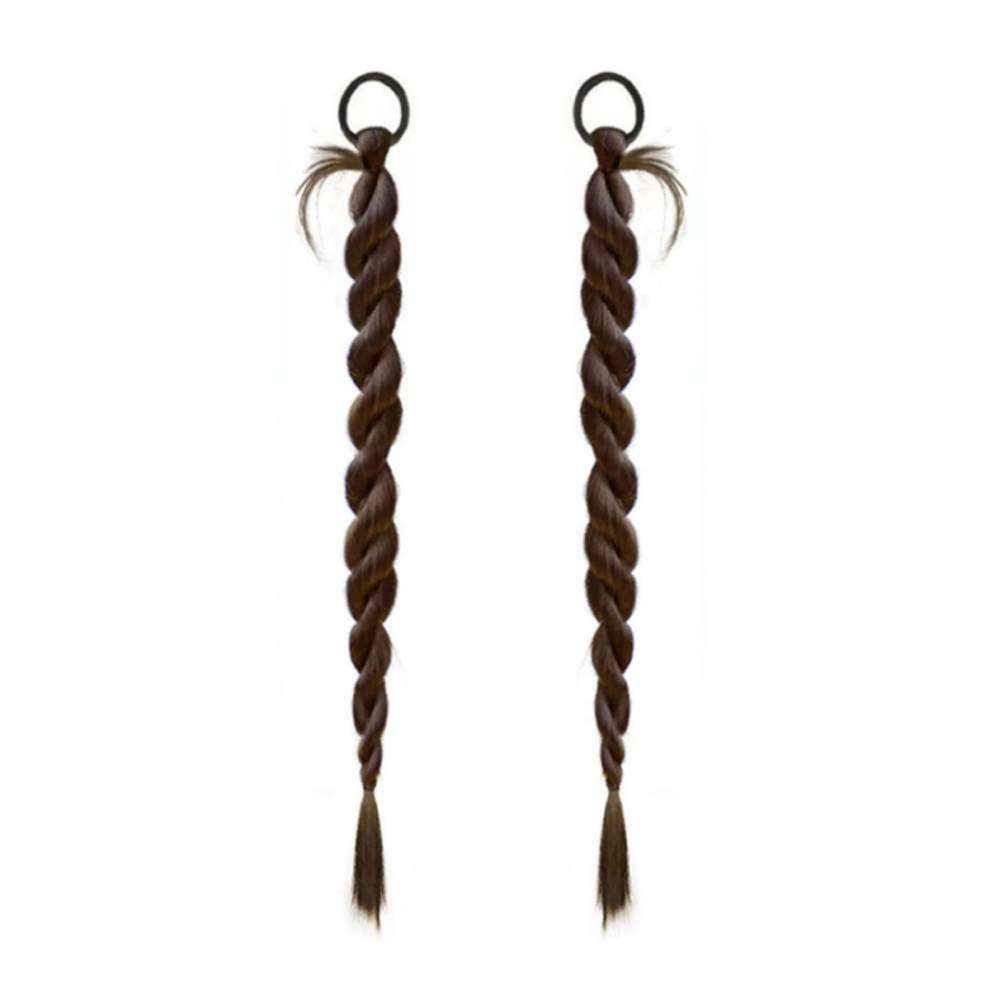 Unisex Women Fake Hair Boxing Braid Braids Hair Extension Synthetic Tail Wigs For Women Cosplay Dress Up