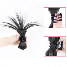 Synthetic Messy Straight Hair Bun Extensions Hair Clips Fashionable And Stylish Tying Hair Tool For Daily Home Office Outdoor