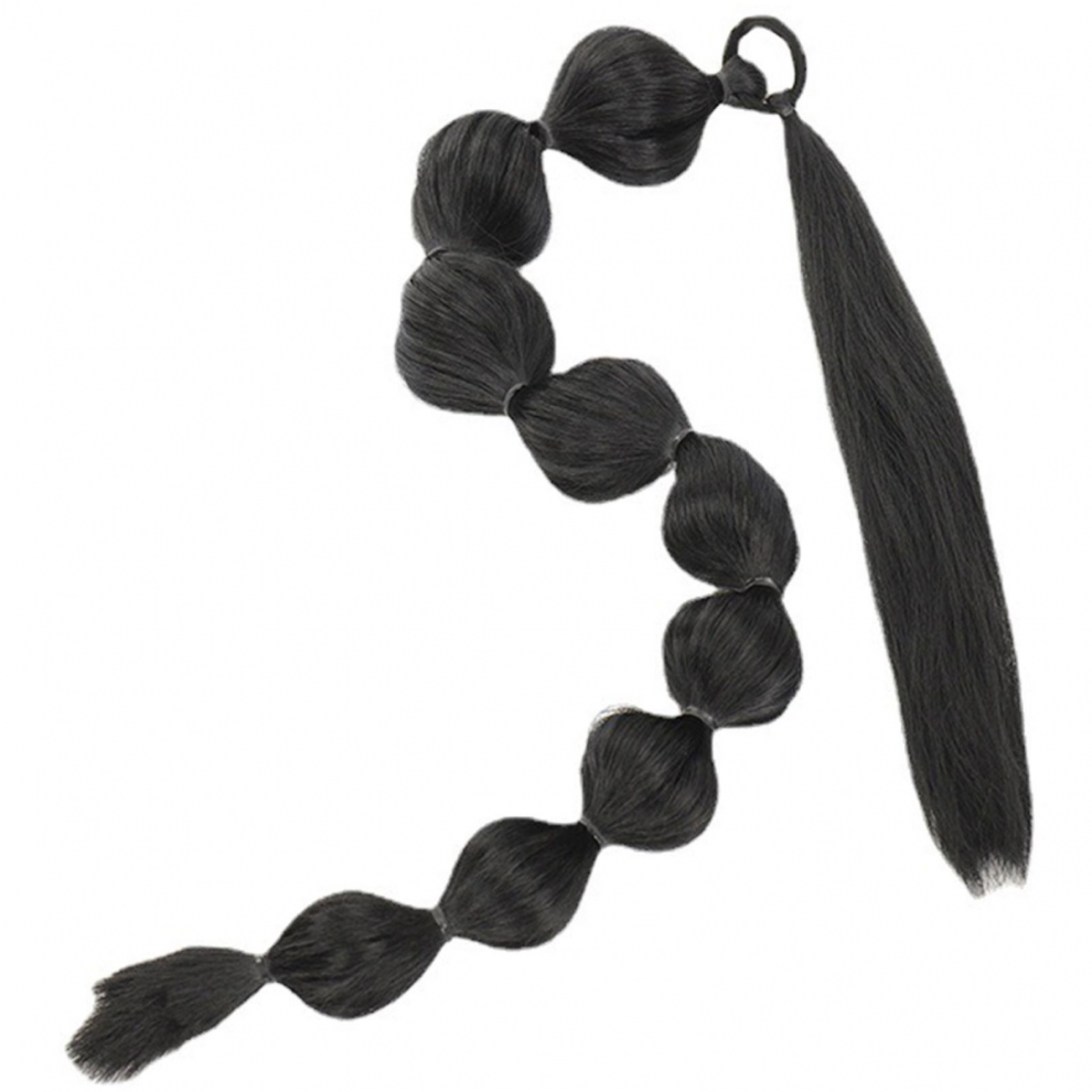 Fake Pony Tail Braid Wig Knotless Light-weighted Braided Wigs Women Styling Hair Piece