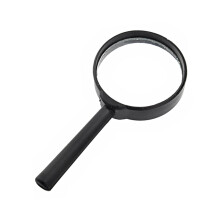 Pack of 10 Student Magnifying Glasses for Classroom Use, Black Plastic Toy Magnifiers with 3x Magnification