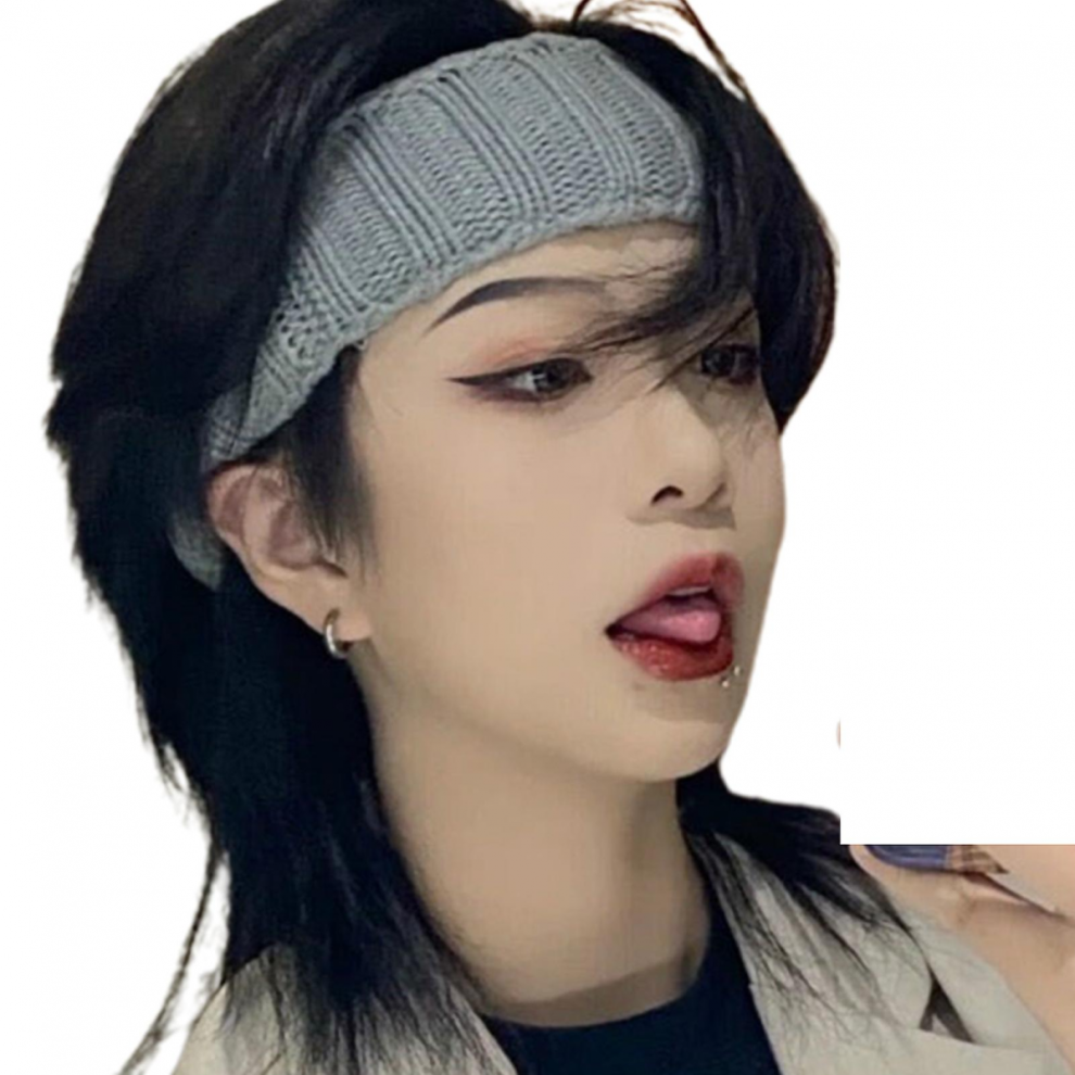 Layered Black Wig Classic Cap Full Synthetic Wigs Wolf Layered Cut Synthetic Curly Hair Wig For Women And Girls