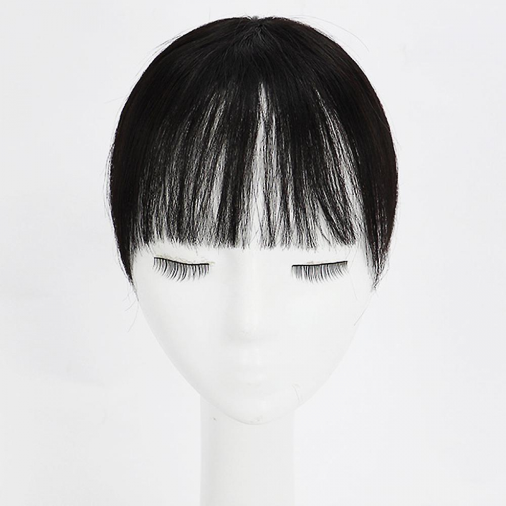 Wig Piece Female Top Hair Piece Invisible With Air Bangs Natural For Girls Women