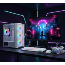 Gaming PC Bundle - i5, 16GB RAM 128GB SSD +1TB HDD  GTX1050, 22" M
