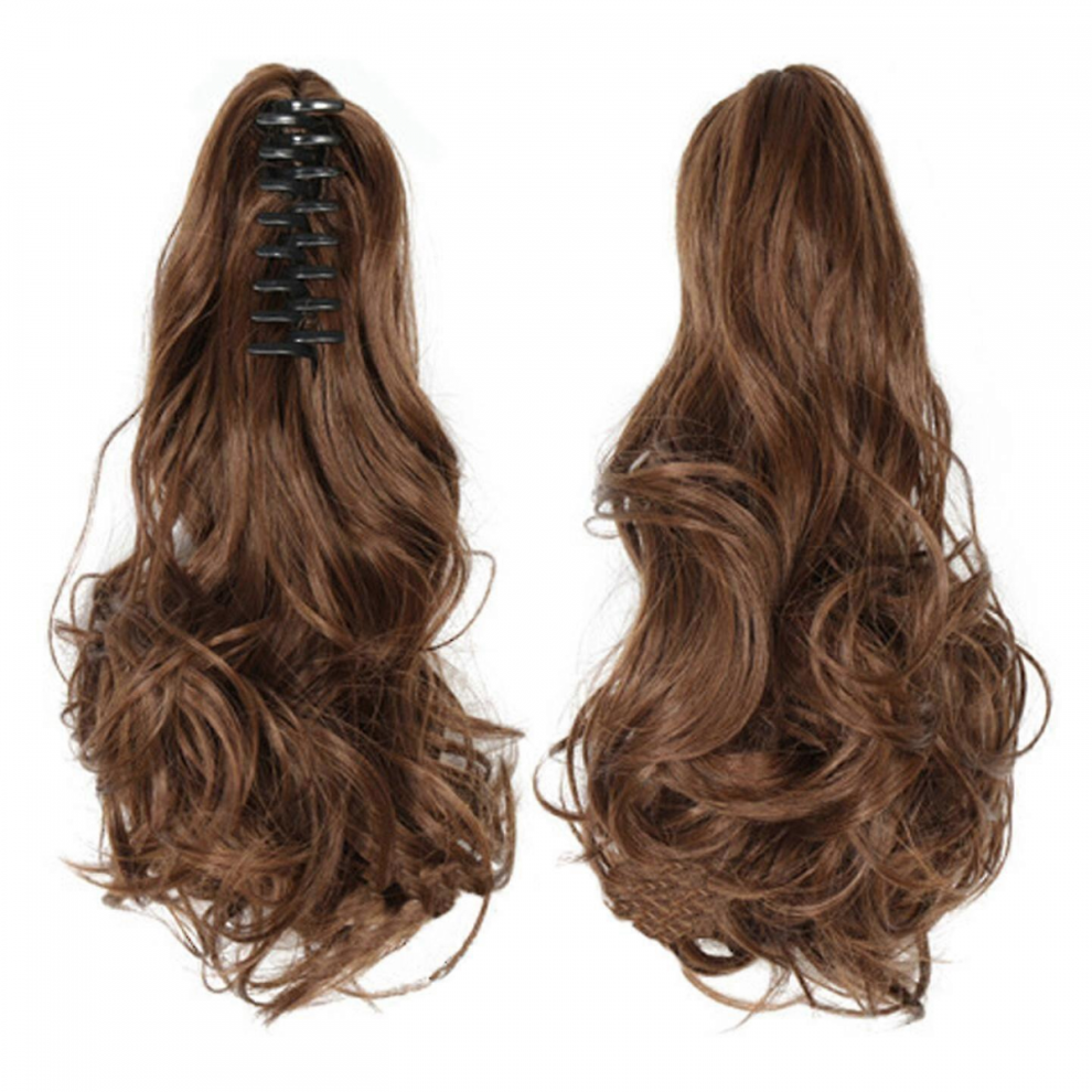 Long Ponytail Hair Extension One Piece Clip In On Ponytail Synthetic Curly Hairpieces