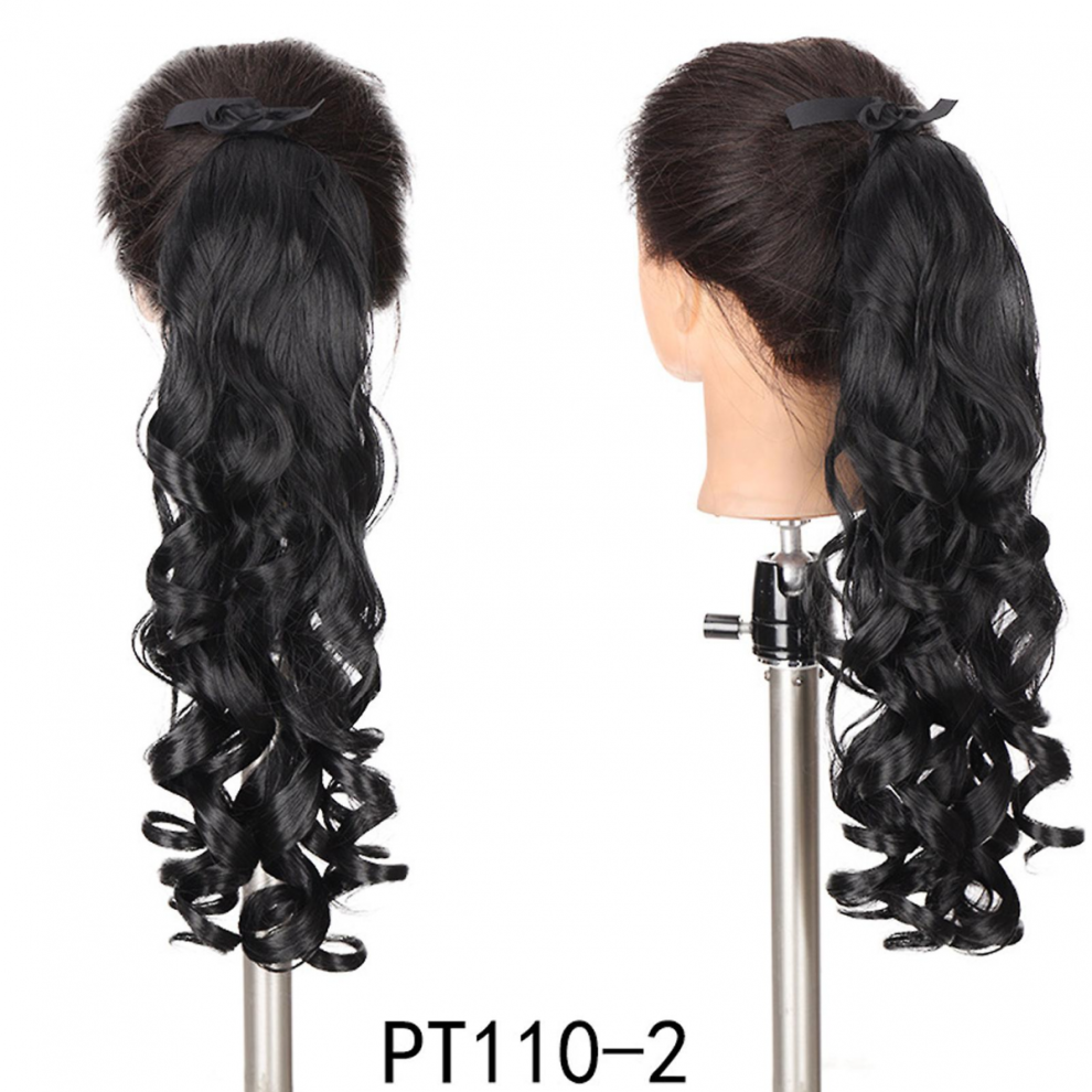 Women Fake Hair Pony Tail Synthetic Natural Long Curly Ponytail Wig Women Styling Hair Piece