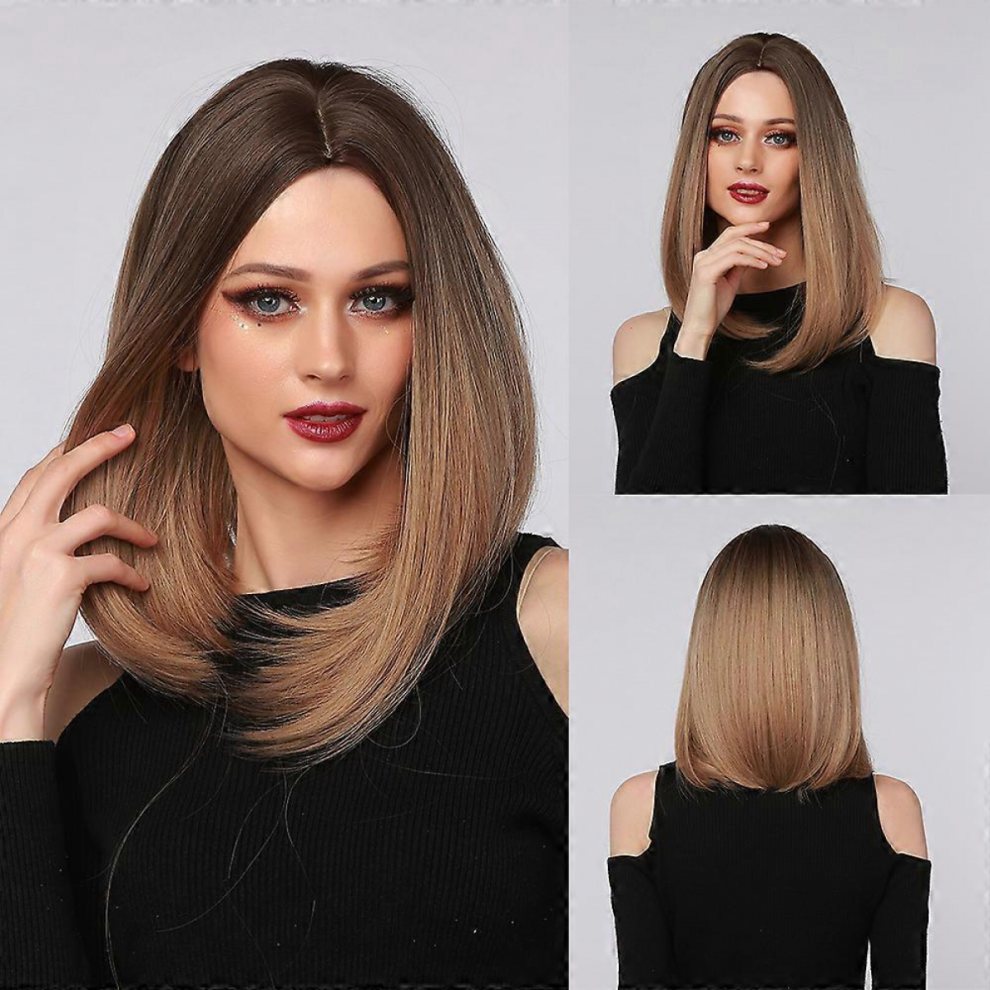Unisex Red Wigs For Wine Wigs With Bangs Synthetic Hair