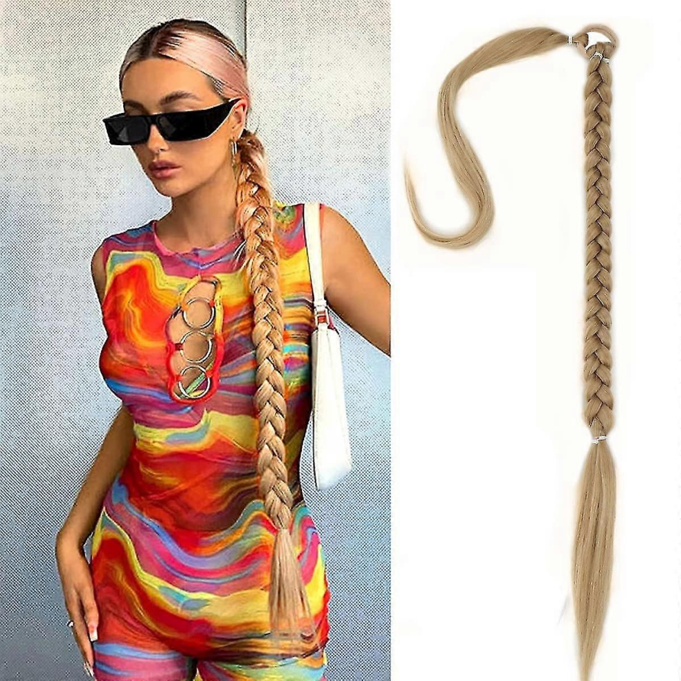 Unisex Blonde Braided Wig For Women