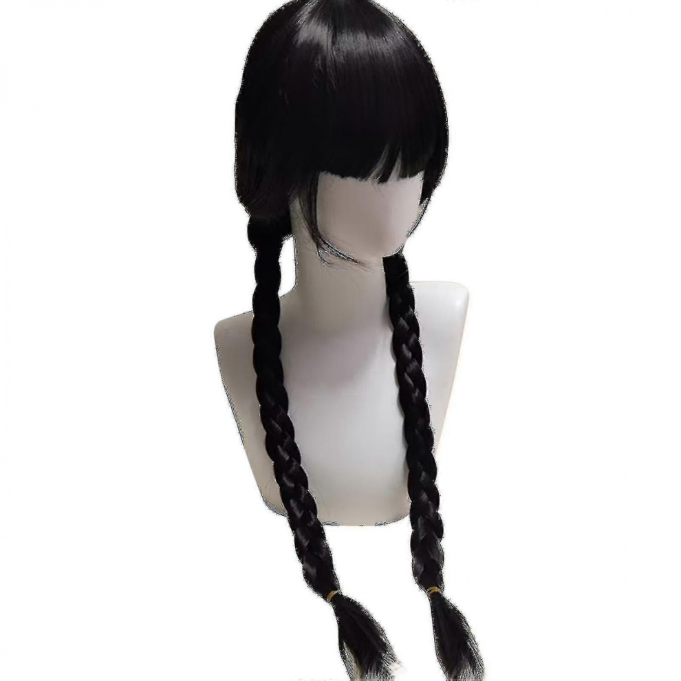 Unisex Wednesday Addams Wig With Wig Cap Wigs For Wednesday