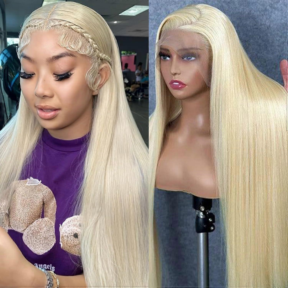 SBSGV 613 Lace Front Wig Human Hair 30 Inch Blonde Wig Human Hair 613 13x4 Lace Front Wig Human Hair 180 Density Blonde Lace Front Wigs Human Hair Pre
