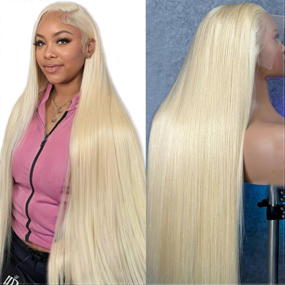 SBSGV 613 Lace Front Wig Human Hair 30 Inch Blonde Wig Human Hair 613 13x4 Lace Front Wig Human Hair 180 Density Blonde Lace Front Wigs Human Hair Pre