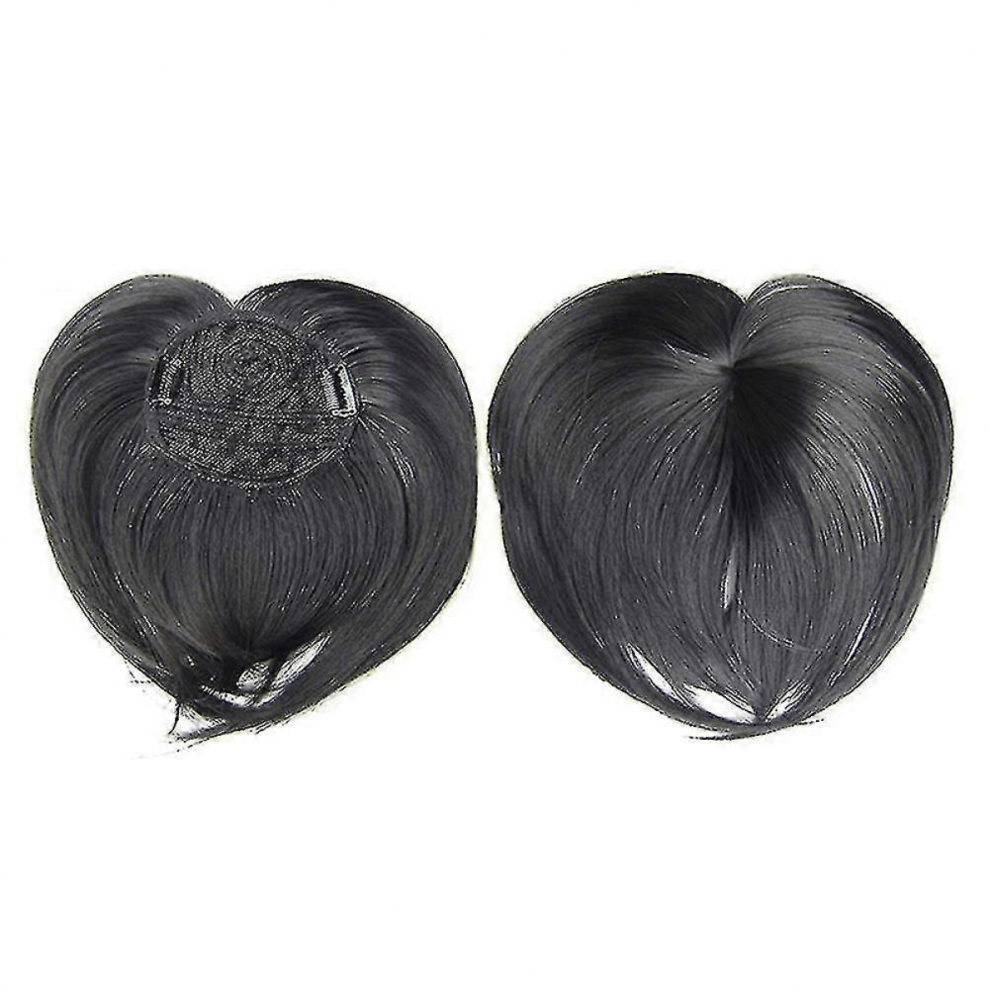 Unisex Clip-On Hair Topper Heat Resistant Fiber Hair Extension Wig Hairpiece For Women
