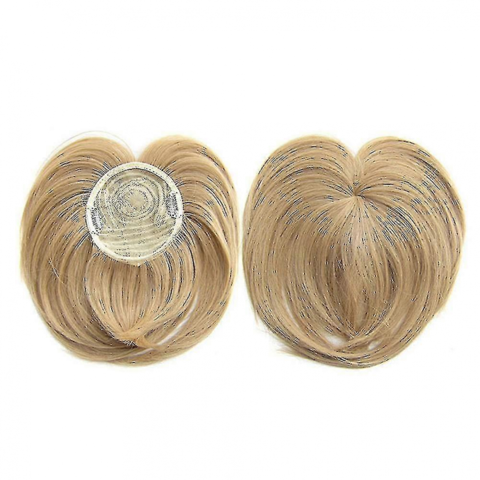 Unisex Clip-On Hair Topper Heat Resistant Fiber Hair Extension Wig Hairpiece For Women
