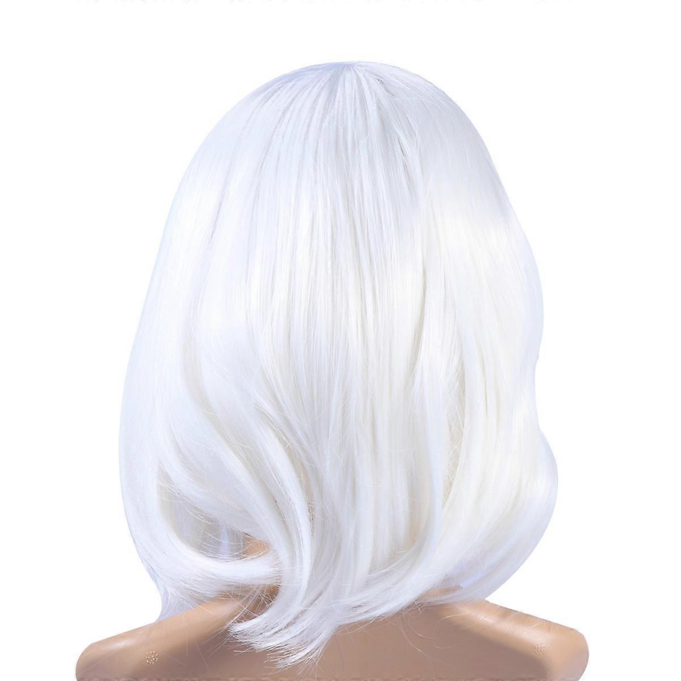 Unisex Women's Bobo Wig Short Straight Wig Synthetic Hair Wig High Temperature Fiber Bobo Wig With Hair Net