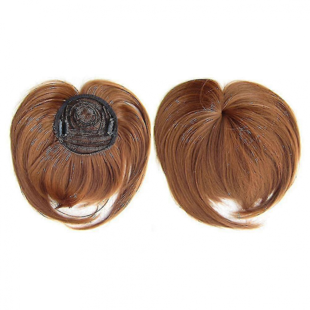 Unisex Clip-On Hair Topper Heat Resistant Fiber Hair Extension Wig Hairpiece For Women