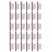 30pcs Wig Comb Clips Stainless Steel 7‑Teeth Wig Clips for Hairpiece Cap Wig Accessories