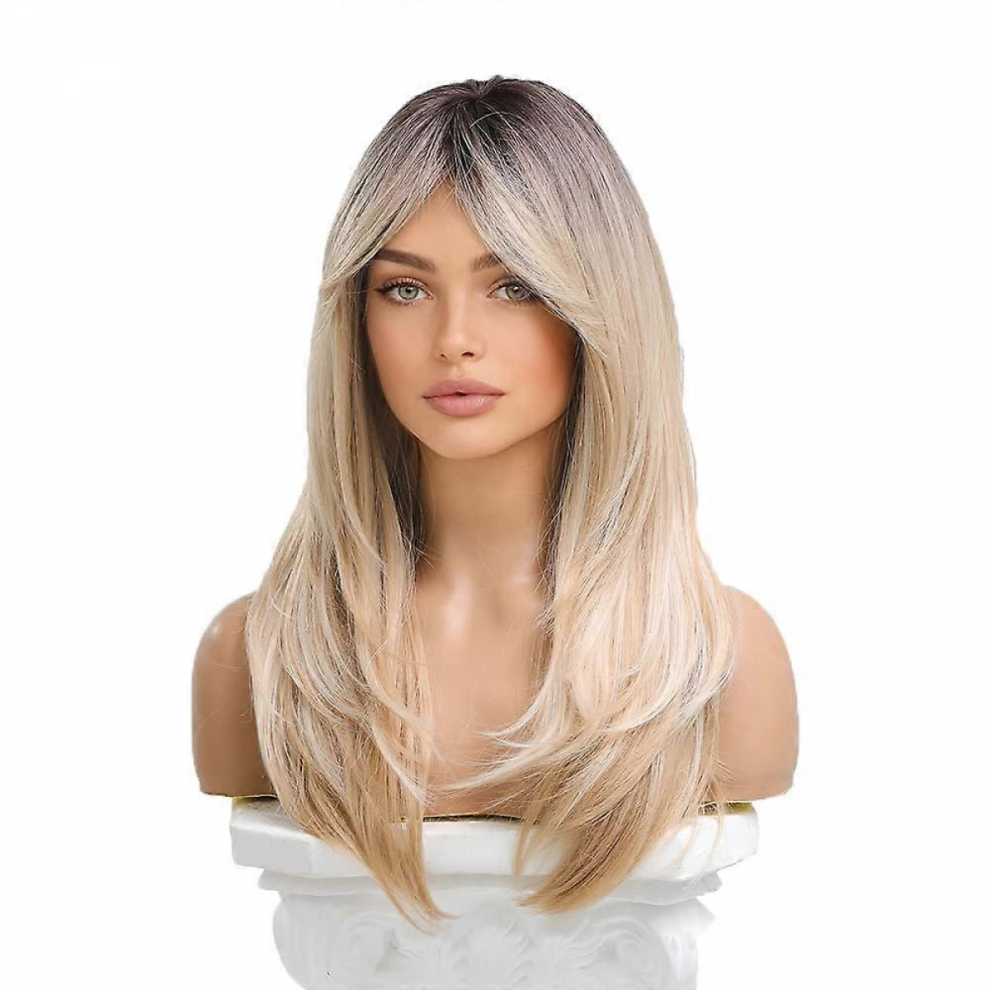 Unisex Straight Hair Short Bob Wigs, Layered Synthetic Wig For Women's Confidence Boost