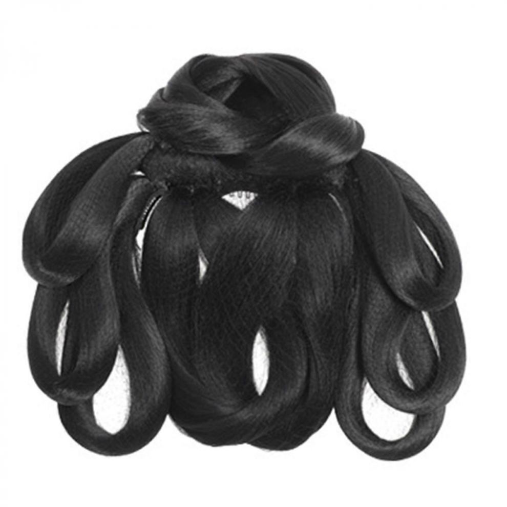 Girls Synthetic Hairpiece Hair Extensions Bun Wigs for Cosplay Street Photography Synthetic Hairpiece for Coser Tang Dynasty hibiscu