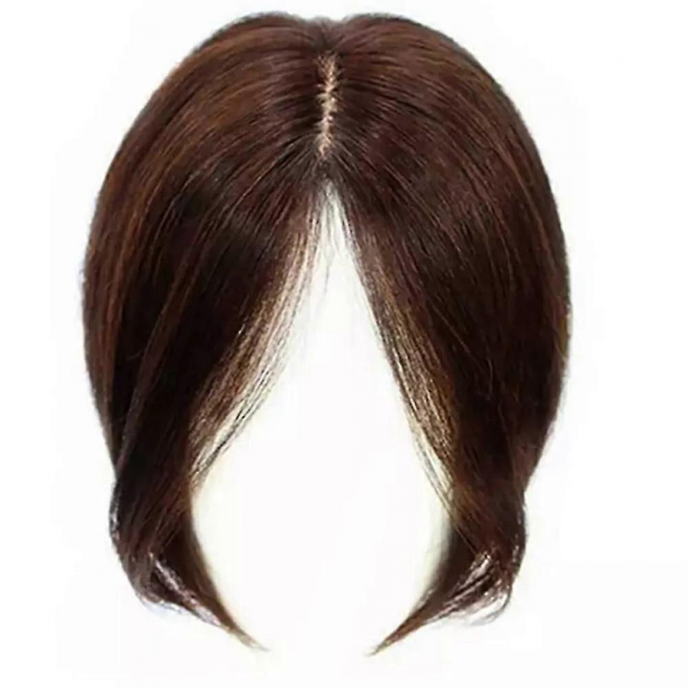 Unisex Real Topper Middle Side Part Human Hair,Hair Toppers For Women
