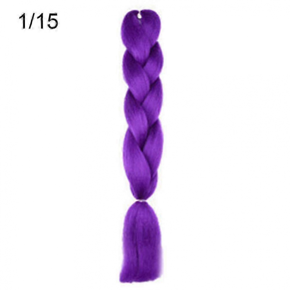 Ombre Color Synthetic Kanekalon Women's Large Crochet Braiding Hair Extensions