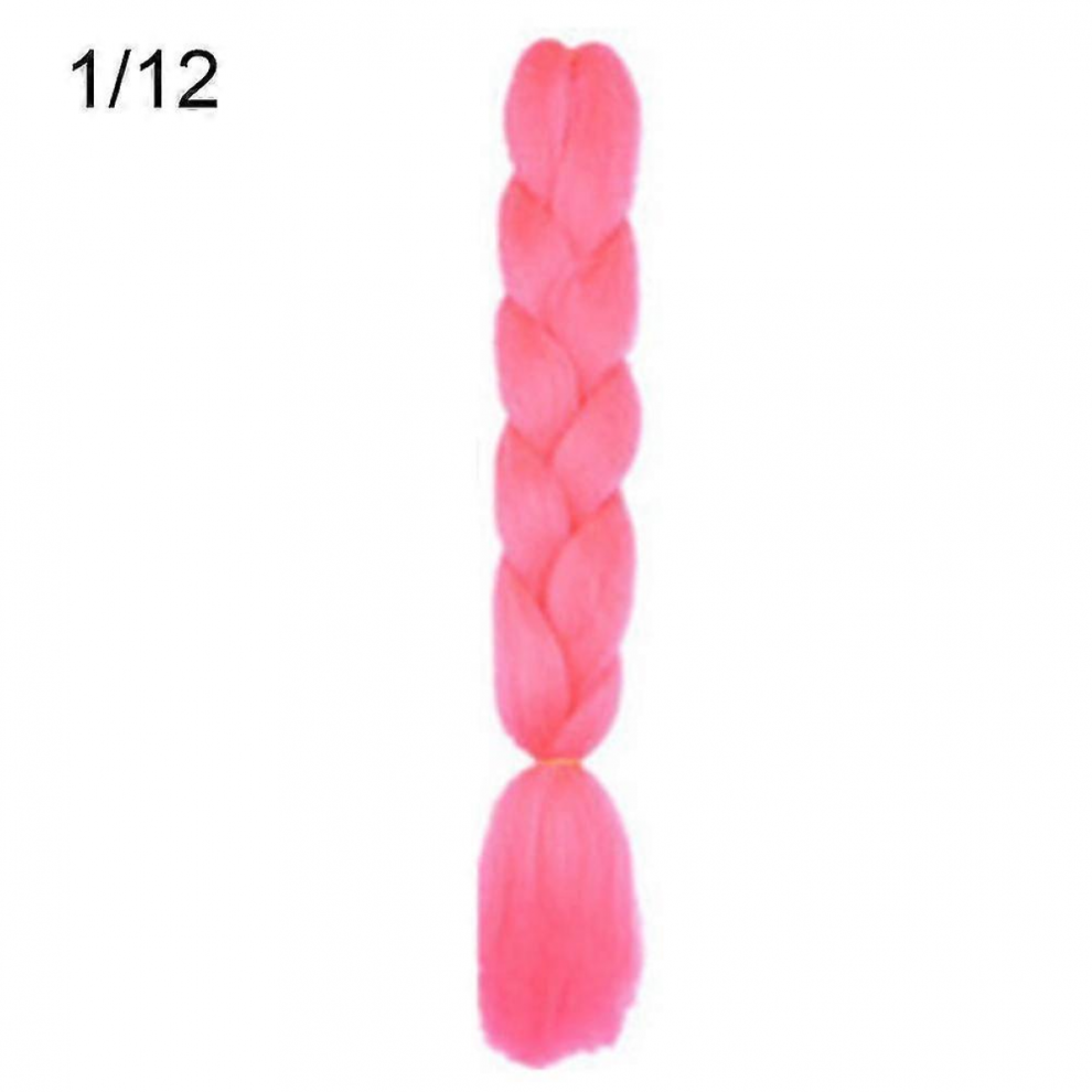 Ombre Color Synthetic Kanekalon Women's Large Crochet Braiding Hair Extensions
