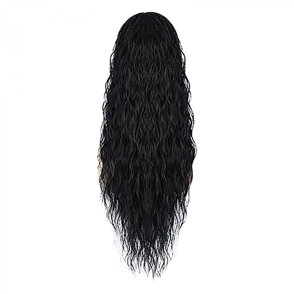 Drawstring Ponytail Water Ripple Wig Ponytail Elastic Mesh Wig Braid Natural And Realistic, Beautiful Water Pattern Ponytail Wig