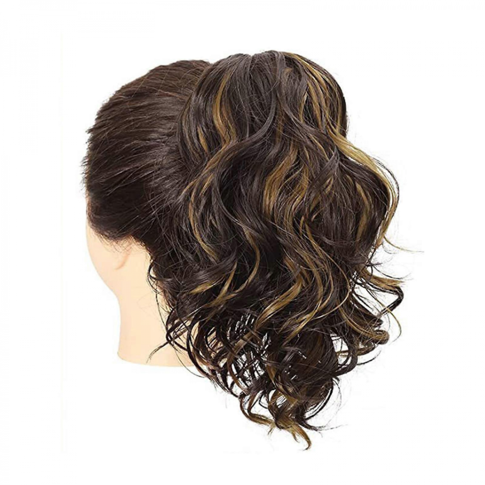 Unisex Claw Clip Ponytail Extension Hairpieces For Women Short Curly Hairpiece Curly Wavy Ponytails Hair Extensions