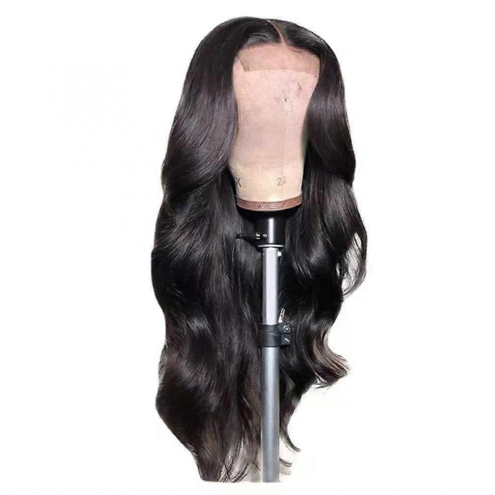 Wig Women's Wavy Long Curly Hair With Natural Bangs In The Center