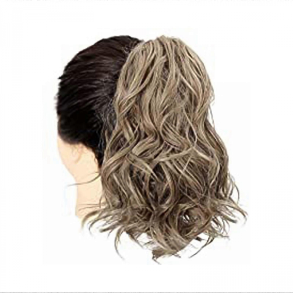 Unisex Fashionable Ponytail Hairpiece Easy To Use Claw Clip Extension Short Curly Hairpieces For Women