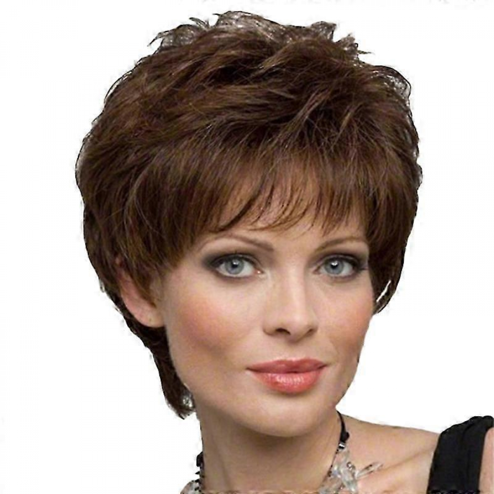 Unisex Black Women's Wig Short Curly Girl Wig Headgear