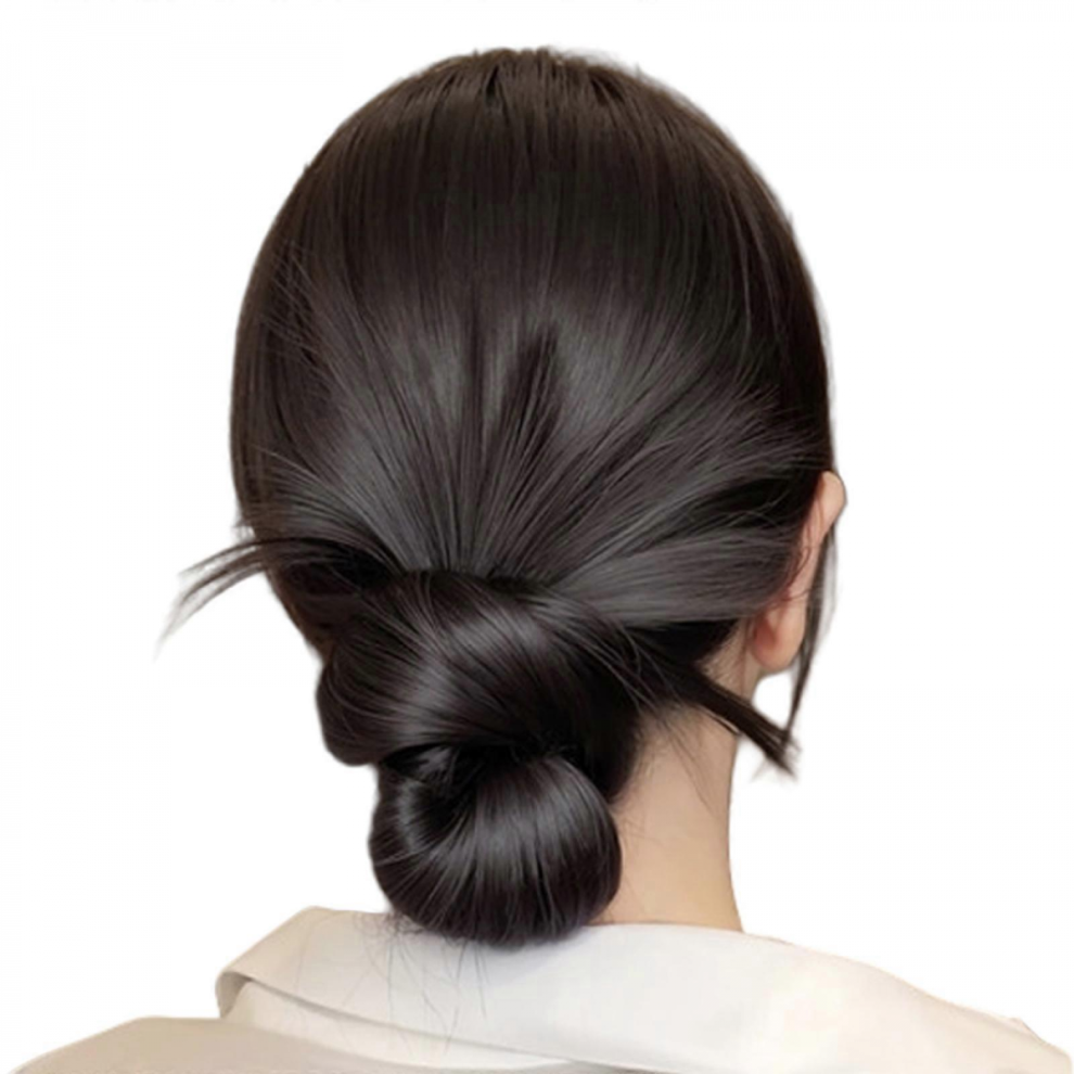 Girls Synthetic Hairpiece Hair Extensions Hair Bun for Coser Role Play Street Photography Synthetic Bun Style 6