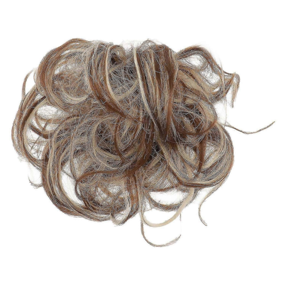 Unisex Brown Wigs Women Hair Wig Fake Hair Bun Hair Buns Hair Piece Girls Cosplay Wig