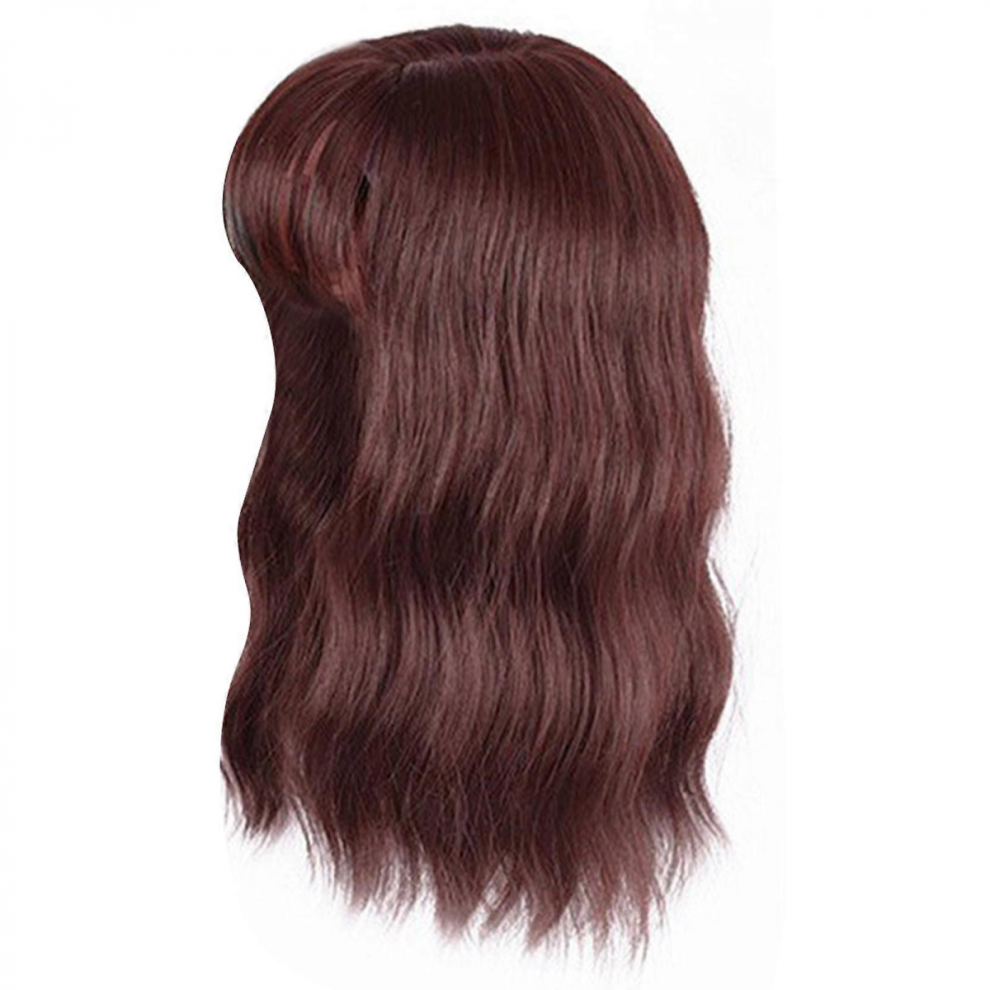 Unisex Black Girls Hairpiece Curly Wigs Hair Extensions Photo Props Casual Chignons Bangs Hair Extensions Cosplay Supplies Natural