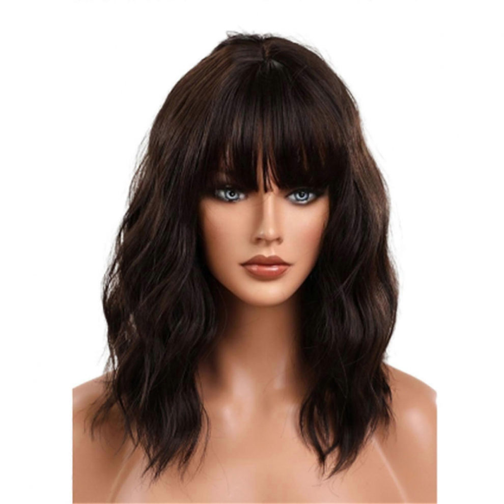 Women Long Wavy Hair Wigs Wavy Knotless Breathable Not Hurt Hair Wig\n For White Women Daily Party Cosplay