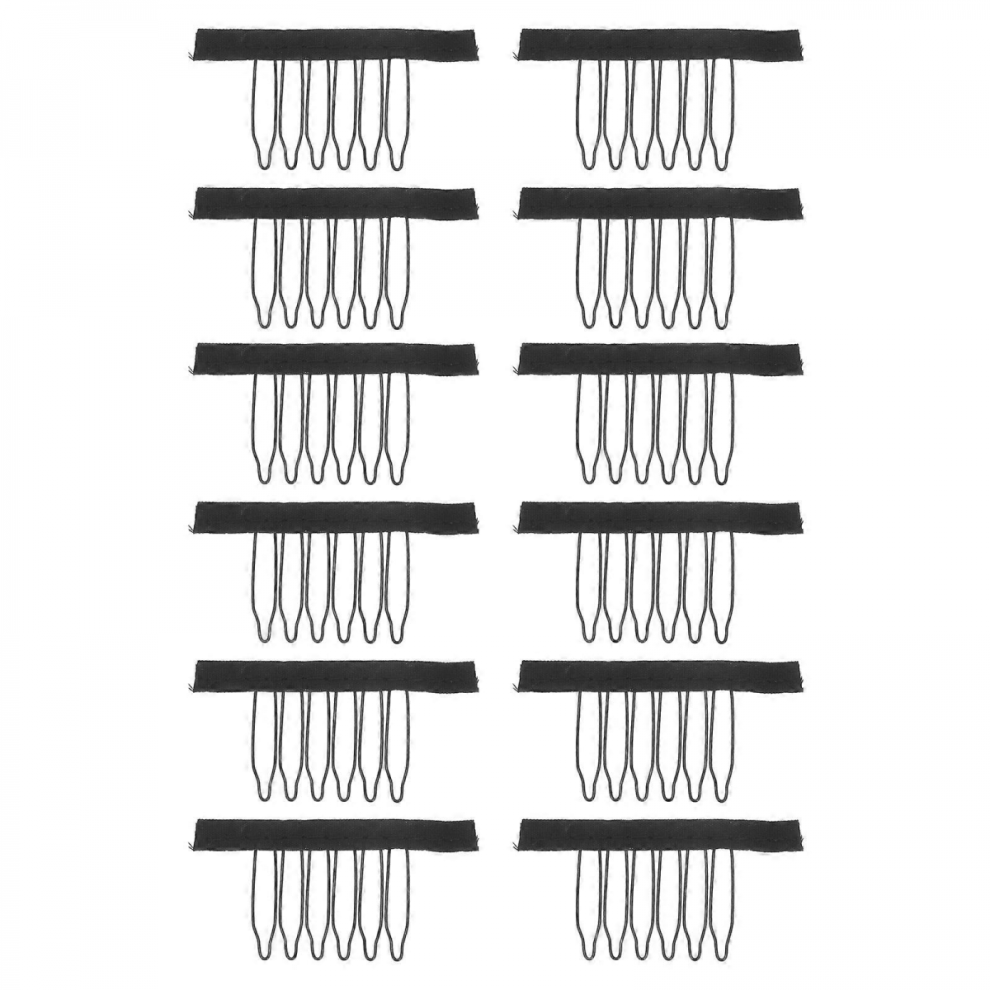 Steel Tooth Hair Claw Clips for Women, Wig Fixation Tools for Salon Use