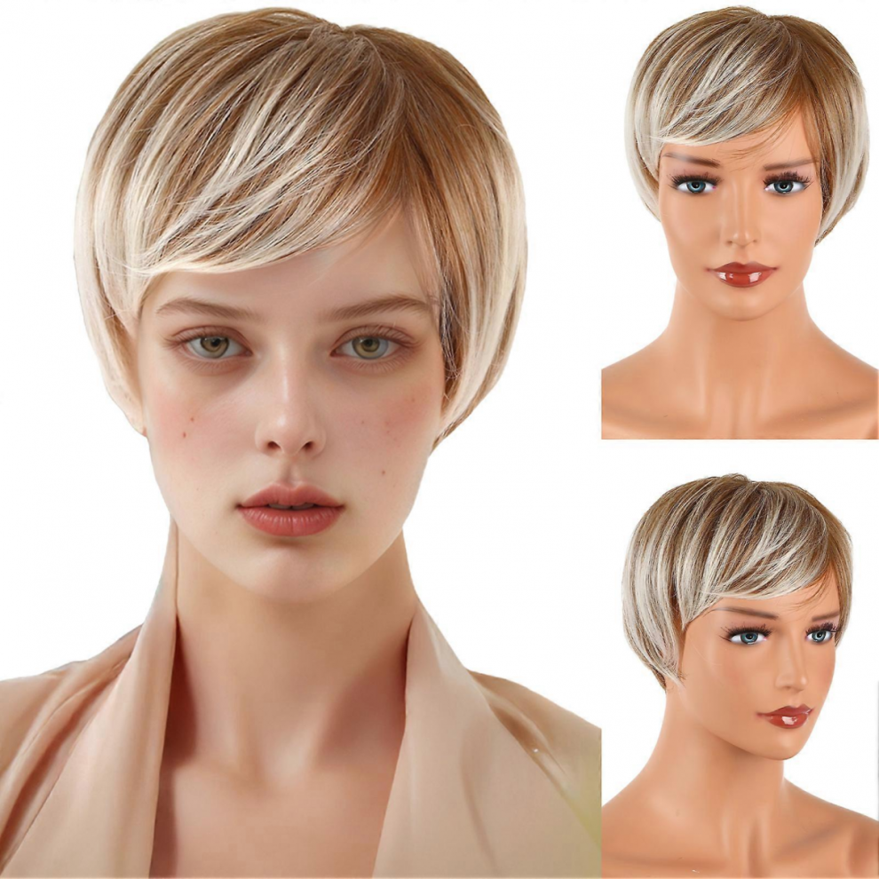 20CM Short Wig Hair Natural Heat-Resistant Synthetic Fibre Wig