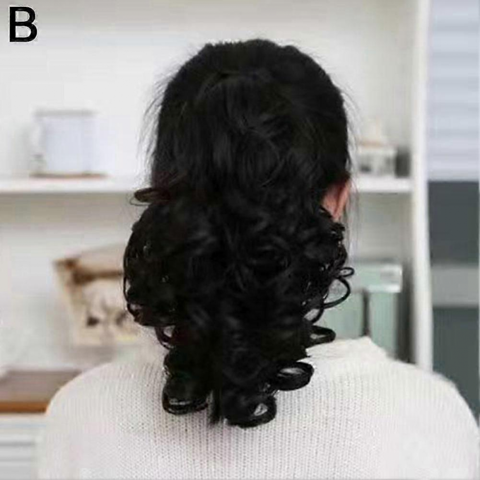 Curly Ponytail Wigs Claw Clip Fashion Thick Fluffy Hair Wig Multiple Color