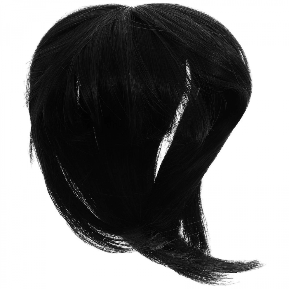 Unisex Black Volume Hair Pieces For Women Hair Toppers Synthetic Wiglet Invisible Hairpiece For Everyday Wear 20.00X13.00x13.00cm 1Pcs
