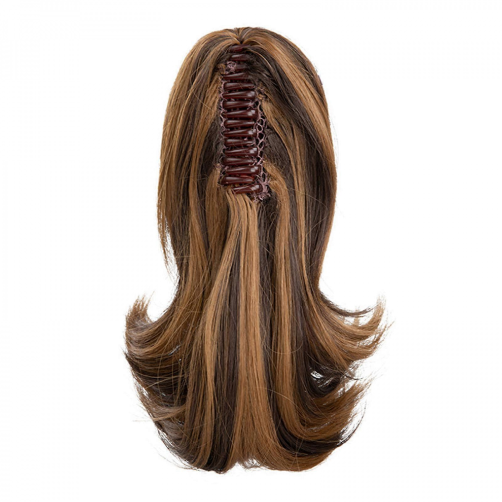 Unisex Curly Synthetic Ponytail Extension Claw Clip Hairpiece Hair Styling Clipon Hair Extension For Women Casual Wear Style 9