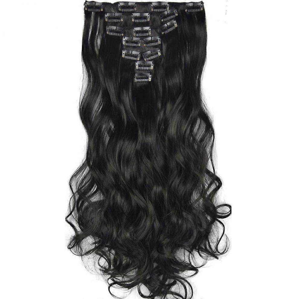 VÃ¤rmebestÃ¤ndig syntetisk fiber 130gr Body Wave Clip i hÃ¥rfÃ¶rlÃ¤ngningar 7008